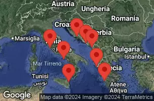Civitavecchia, Italy, AT SEA, KATAKOLON, GREECE, CORFU, GREECE, DUBROVNIK, CROATIA, SPLIT CROATIA, BAR -  MONTENEGRO, CATANIA,SICILY,ITALY, NAPLES/CAPRI, ITALY