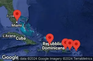 FORT LAUDERDALE, FLORIDA, AT SEA, SAN JUAN, PUERTO RICO, PHILIPSBURG, ST. MAARTEN, CHARLOTTE AMALIE, ST. THOMAS, PUERTO PLATA, DOMINICAN REP