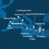 Spain, France, Italy, Greece, Balearic Islands