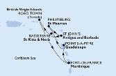 Fort de France,Pointe-a-Pitre,Philipsburg,St John s,Basseterre,Road Town,Fort de France