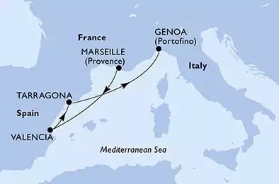 Marseille,Valencia,Tarragona,Genoa