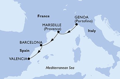 Genoa,Marseille,Barcelona,Valencia