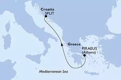 Piraeus,Split,Venice-Marghera