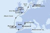 Copenhagen,Southampton,Lisbon,Valencia,Barcelona