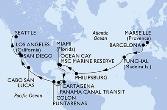 Marseille,Barcelona,Funchal,Philipsburg,Ocean Cay,Miami,Miami,Cartagena,Colon,CTB-Panama Canal,BLB-Panam Canal,Puntarenas,Cabo San Lucas,San Diego,Los Angeles,Seattle