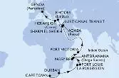 Cape Town,Durban,La Possession,Port Louis,Antsiranana,Nosy Be,Port Victoria,Aqaba,Sharm El-Sheikh,Suez Canal South,Suez Canal North,Rhodes,Heraklion,Genoa