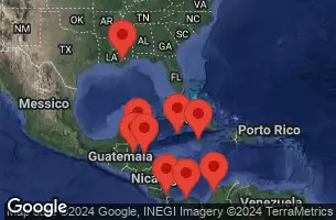  LOUSIANA, MEXICO, BELIZE, HONDURAS, COSTA RICA, PANAMA, CARTAGENA  COLOMBIA, JAMAICA, CAYMAN ISLANDS