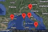 BARCELONA, SPAIN, AJACCIO, CORSICA, Civitavecchia, Italy, SICILY (MESSINA), ITALY, CRUISING, VENICE (RAVENNA) -  ITALY