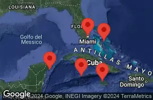 MIAMI, FLORIDA, NASSAU, BAHAMAS, CRUISING, FALMOUTH, JAMAICA, GEORGE TOWN, GRAND CAYMAN, COZUMEL, MEXICO