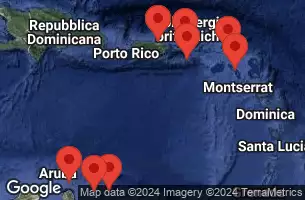 SAN JUAN, PUERTO RICO, ST. CROIX, U.S.V.I., CHARLOTTE AMALIE, ST. THOMAS, PHILIPSBURG, ST. MAARTEN, BASSETERRE, ST. KITTS, CRUISING, KRALENDIJK, BONAIRE, WILLEMSTAD, CURACAO, ORANJESTAD, ARUBA